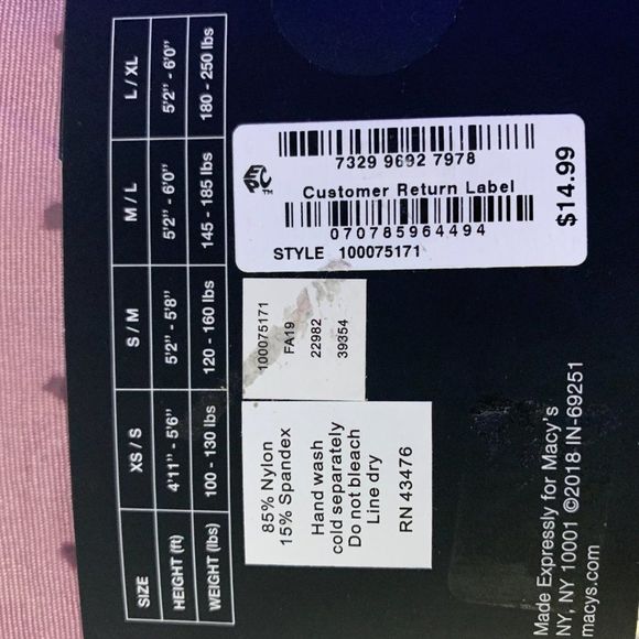 INC International Concepts Women’s Swiss-Dot Tight - Picture 2 of 3